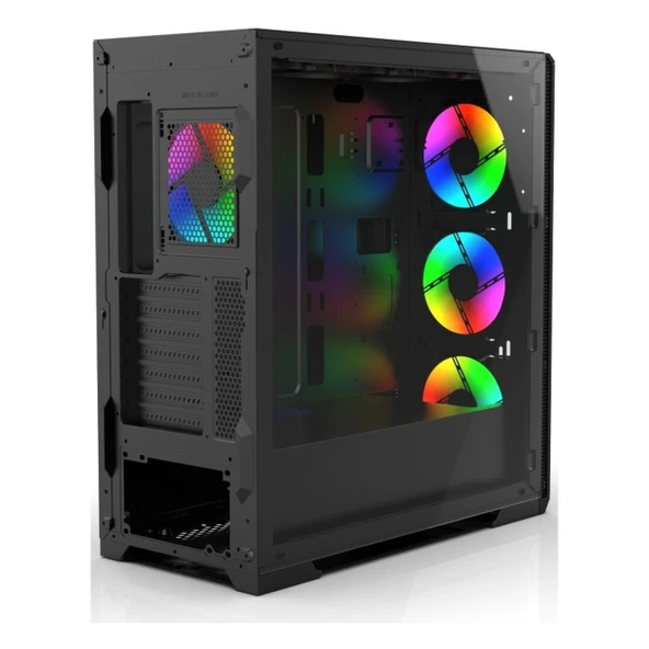 Inca Empousa EMG-17XN USB 3.2 ARGB eATX Mid Tower Siyah Kasa - Resim 4