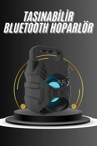 Kablosuz Bluetooth Hoparlör Ses Bombası RGB Işıklı Taşınabilir Yüksek Ses Kaliteli - Resim 2