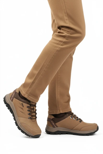 Walkway Kum Hakiki Deri Kaymaz Su İtici Erkek Outdoor Ayakkabı 2343 M