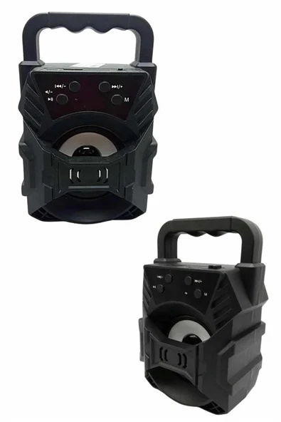 Işıklı Bluetooth Hoparlör Ses Bombası Taşınabilir Yüksek Ses Kaliteli Radyo Özelliği - Resim 4