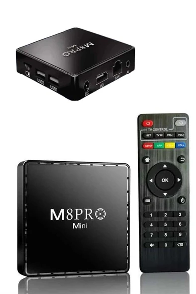 M8 PRO Mini 2.4G 10K ultra HD 64 GB TV BOX Android TV GAME BOX  2 Adet Oyun Konsolu - 5
