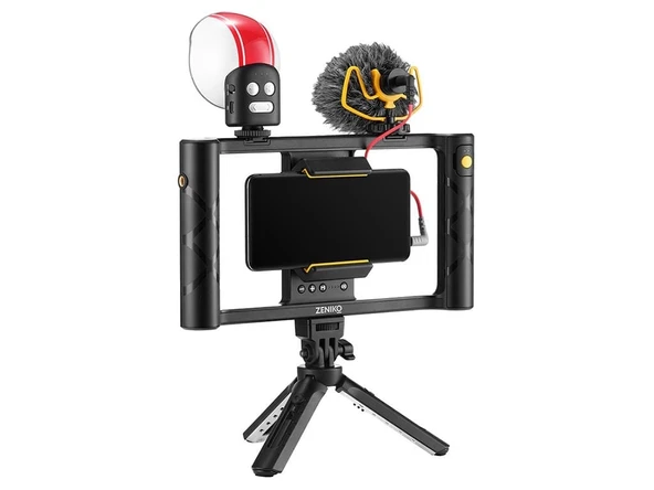 Zeniko MR11 LED'li Vlog Telefon Kiti - 3