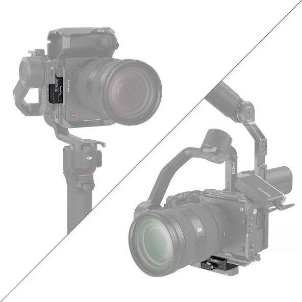 SmallRig 4195 DJI RS 3 Mini  için  Arca-Swiss Montaj Plakası - Resim 7