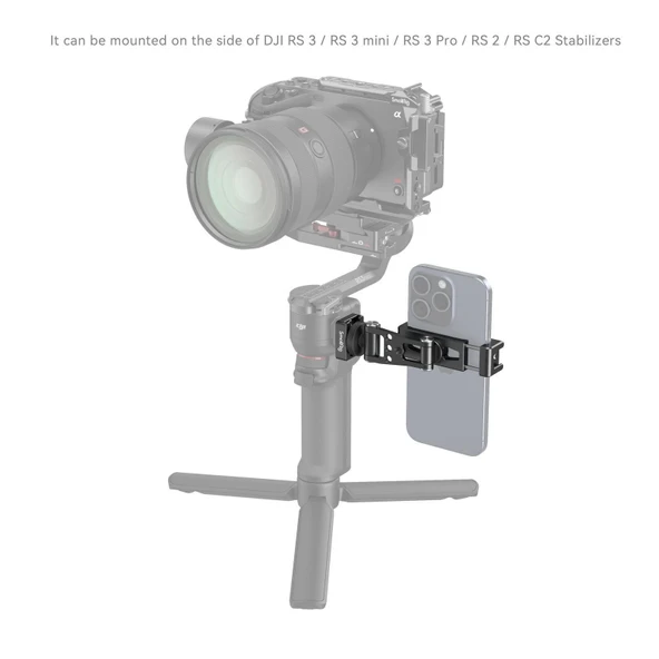 SmallRig 4301 DJI Gimbal'lar için  Telefon Tutucu - Resim 4