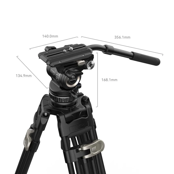 SmallRig 4465 AD-Pro8  FreeBlazer Karbon Fiber Video Tripod - 4