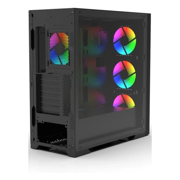 Inca Empousa EMG-17XB USB 3.2 ARGB eATX Mid Tower Siyah Kasa - Resim 5
