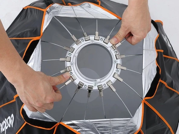 Godox QR-P70 Kolay Kurulum Parabolik Softbox - Resim 4