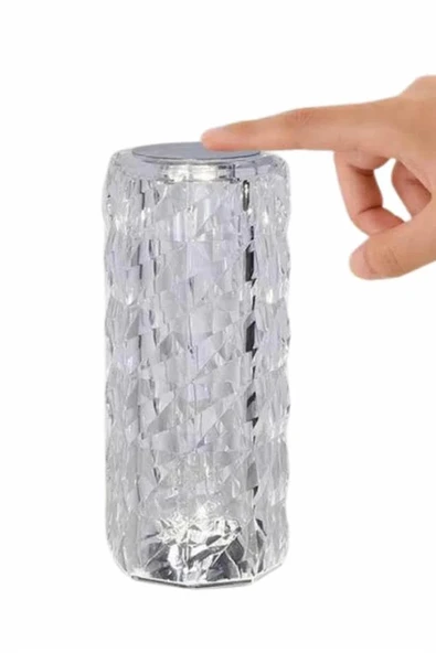 Yeni Nesil Modern Kristal Masa ve Gece Lambası Dokunmatik Renk Değiştirebilen - Resim 3