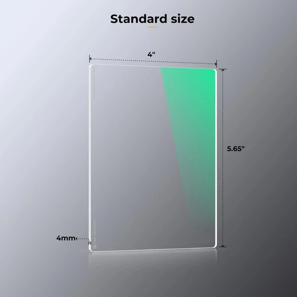 K&F NANO-X Black Mist 1/8  4x5.65 Filtre Tilta ve SmallRig ve Diğer Matbox ile Uyumlu 4mm HD Optik Cam - Resim 2