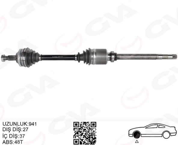 KOMPLE AKS SAG ON FIAT SCUDO 220P 1.9 TD 96-06 ABSLI 9626083880-9617408280-9617408288 ürün görseli