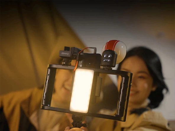 Zeniko MR11 LED'li Vlog Telefon Kiti - 5