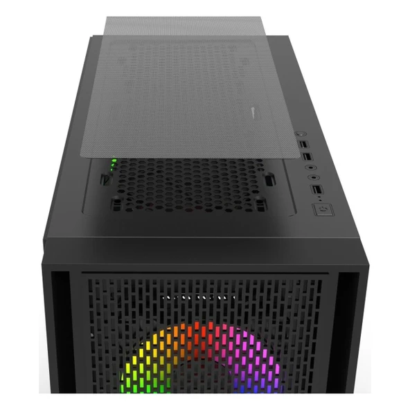 Inca Empousa EMG-17XB USB 3.2 ARGB eATX Mid Tower Siyah Kasa - Resim 4