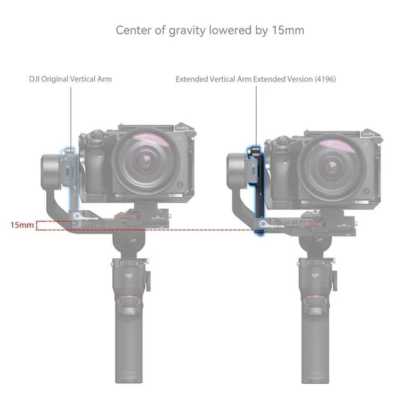 SmallRig 4196 DJI RS 3 Mini  için  Genişletilmiş Dikey Kol - 4
