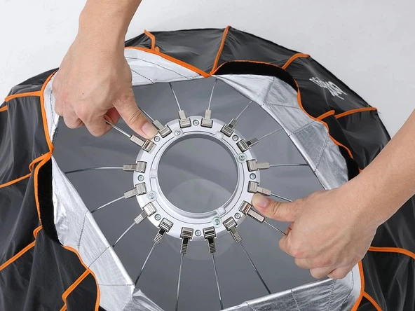 Godox QR-P120 Kolay Kurulum Parabolik Softbox - Resim 5