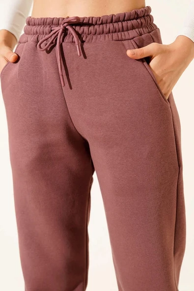 3 iplik şardonlu paça lastikli eşofman tarçın is001 - 4