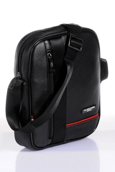 U.S. Polo Assn. Deri Postacı Çanta Siyah Plevr8419 - 2