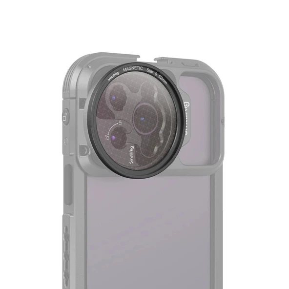 SmallRig 4218 MagEase Manyetik Yıldız-Çapraz Filtre (8 Nokta) 52mm - Resim 6