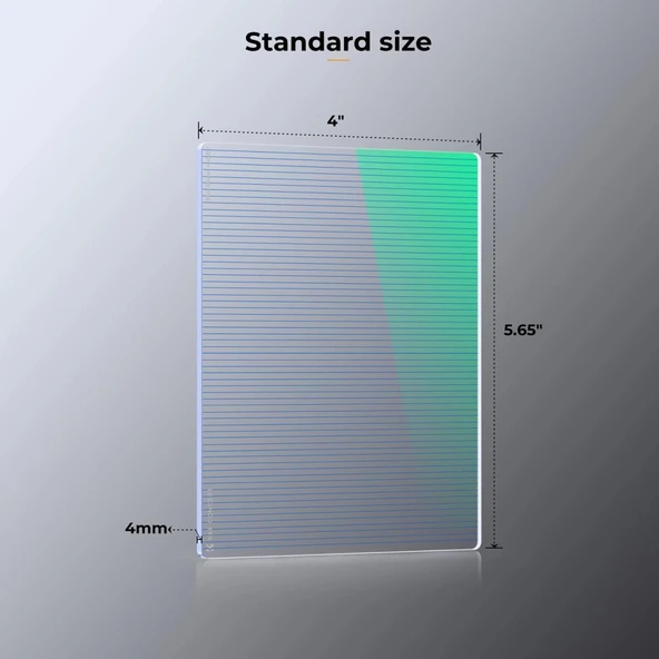 K&F NANO-X  Mavi Çizgi 4x5.65 Filtre Tilta ve SmallRig ve Diğer  Matbox ile Uyumlu 4mm HD Optik Cam - Resim 2