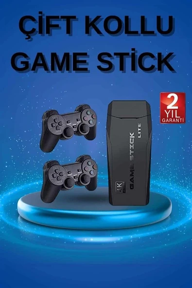 Retro Oyunlar 4k Game Stick 2.4g Kablosuz Çift Kol 3500 Oyun Atari - 2