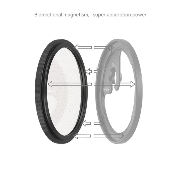 SmallRig 4218 MagEase Manyetik Yıldız-Çapraz Filtre (8 Nokta) 52mm - Resim 5
