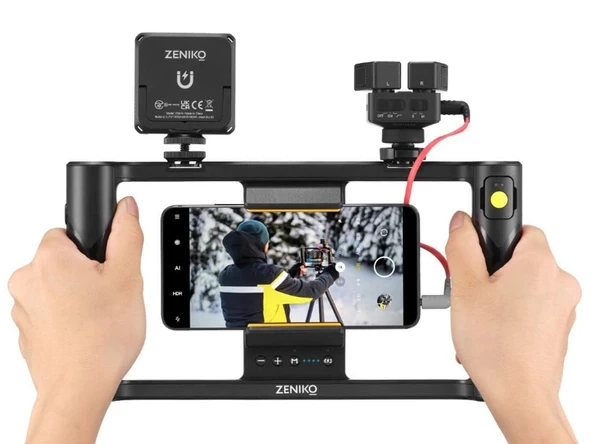 Zeniko MR11 LED'li Vlog Telefon Kiti - 2