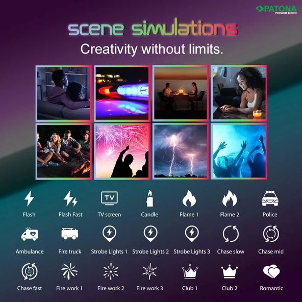 PATONA Premium RC30 RGB Tüp Fotoğraf ve Video Işığı - Resim 6