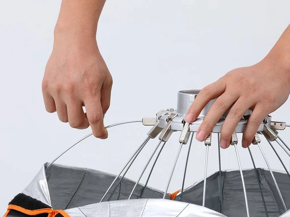 Godox QR-P120 Kolay Kurulum Parabolik Softbox - Resim 4