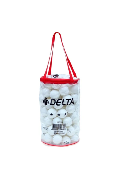 Delta 100 adet Masa Tenisi Topu (Pinpon Topu) - Fermuarlı Çantalı - 1