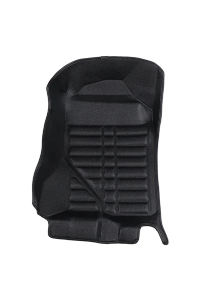 5D Dikişsiz (press) Deri Havuzlu Paspas Siyah Volswagen Amarok 2023-2025 ile uyumlu - Resim 2