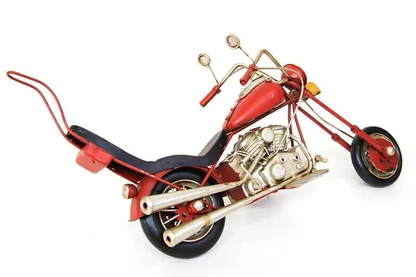 Dekoratif Metal Motosiklet Vintage Biblo Ev Ofis Hediyelik - Resim 2