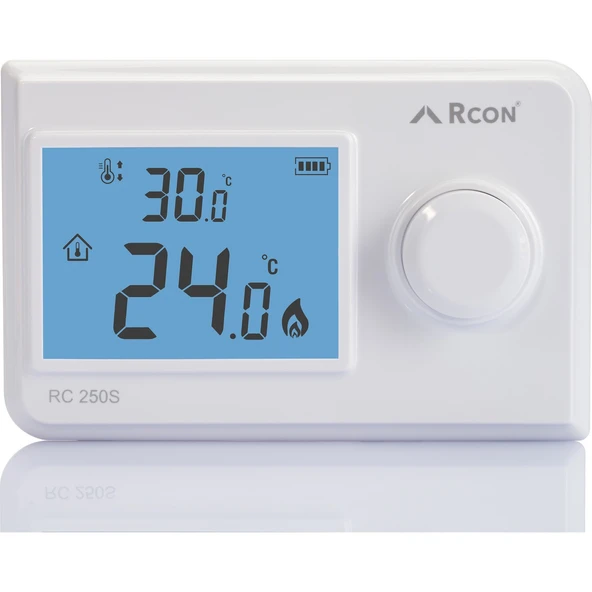 Rcon RC 250S Kablosuz Oda Termostatı Büyük Dijital Ekran - 4