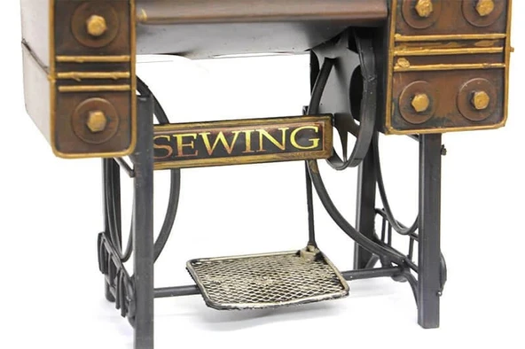 Dekoratif Metal Dikiş Makinesi Biblo Masaüstü Hediyelik - Resim 4