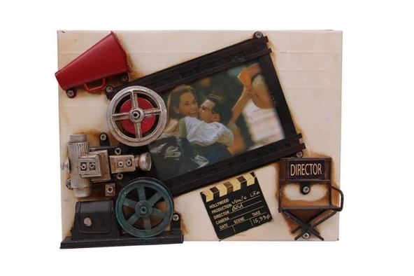 Dekoratif Metal Çerçeve Sinema Temalı Vintage Hediyelik ürün görseli 1
