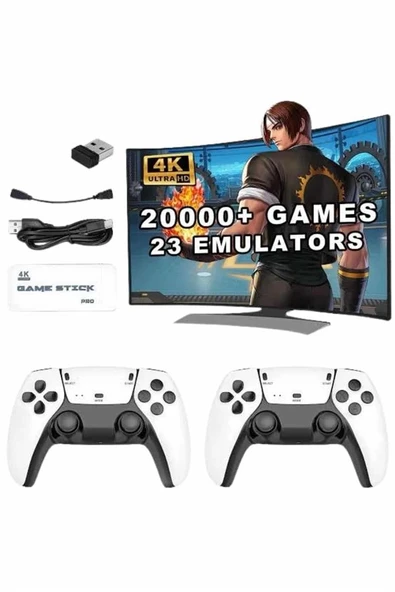 3D 4K HD 2.4G Game Stick 4K Ultra Hd Oyun Konsolu Çift Kollu - 5