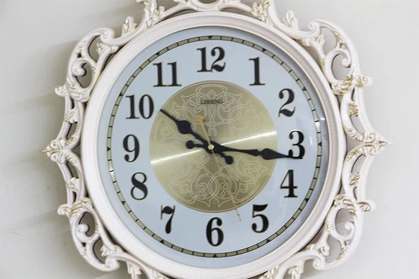 Sarkaçlı Duvar Saati Ferforje Desenli Hediyelik Duvar Saati - Resim 2