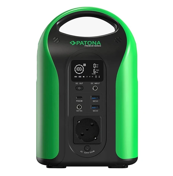 PATONA 9990 Premium Taşınabilir Güç İstasyonu 300 / 300W 283Wh USB5V/3A DC12V/5A  AC220V ürün görseli