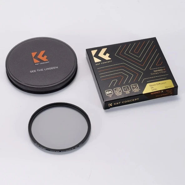 K&F Concept 82mm NANO-X Magnetic MRC-ND1000 / MRC-CPL / MRC-UV Filtre Seti - Resim 7
