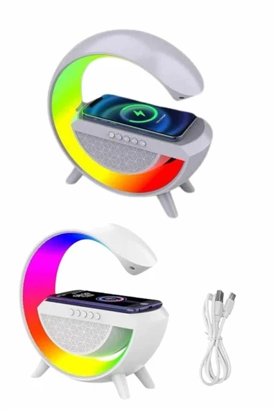 Yeni Nesil Bluetooth Hoparlör Speaker 5.0 Taşınabilir G Şeklinde Powerbankli - Resim 5