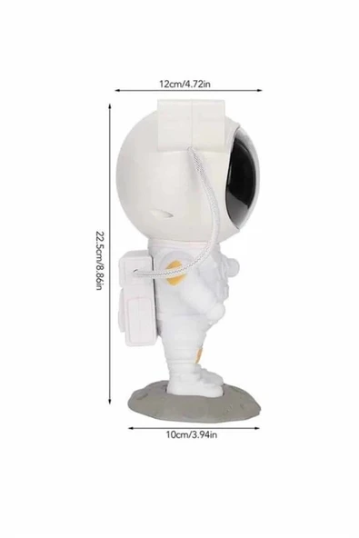 Projeksiyon Astronot Lamba Speaker Sevimli Astronot Bluetooth Hoparlör - Resim 4