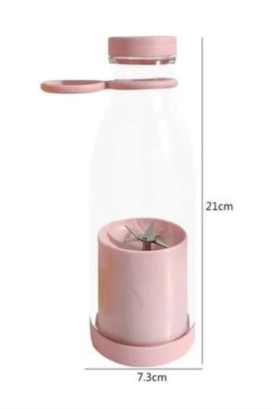 u Geçirmez Kablosuz Şarjlı Dayanıklı Taşınabilir Mini Blender - Resim 3