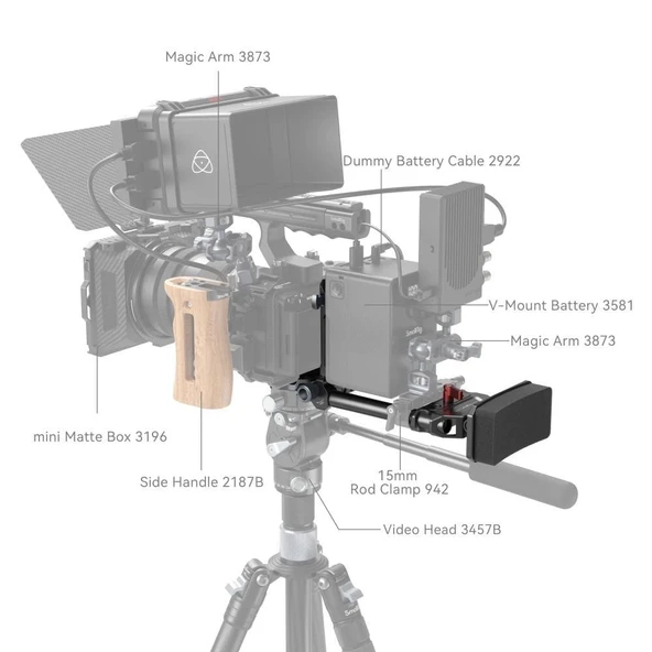 SmallRig 4063 Kompakt V-Mount Plaka Sistemi - Resim 3