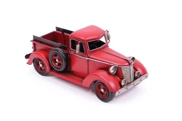 Dekoratif Metal Nostaljik Kamyon Masaüstü Ev Ofis Hediyelik - Resim 2