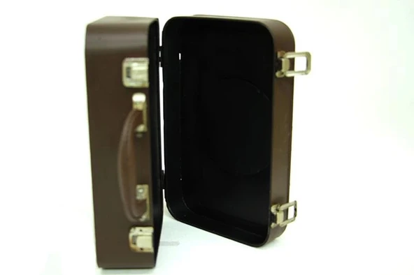 Dekoratif Metal Radyo Bavul Vintage Dekoratif Hediyelik - Resim 3