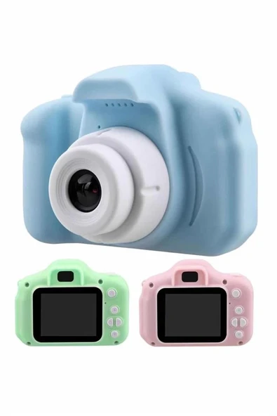 Çocuklara Özel Fotoğraf Ve Video Çeken Mini Çok Renkli Fotoğraf Makinesi - 1