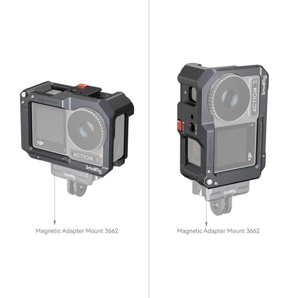 SmallRig 4119C DJI Osmo Action 3 / 4 / 5  için  Kafesi - Resim 3