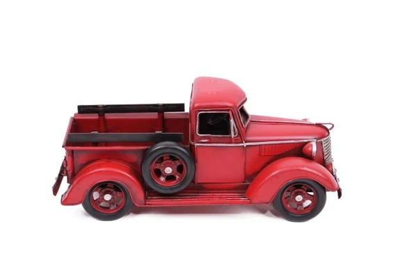 Dekoratif Metal Nostaljik Kamyon Masaüstü Ev Ofis Hediyelik - Resim 3