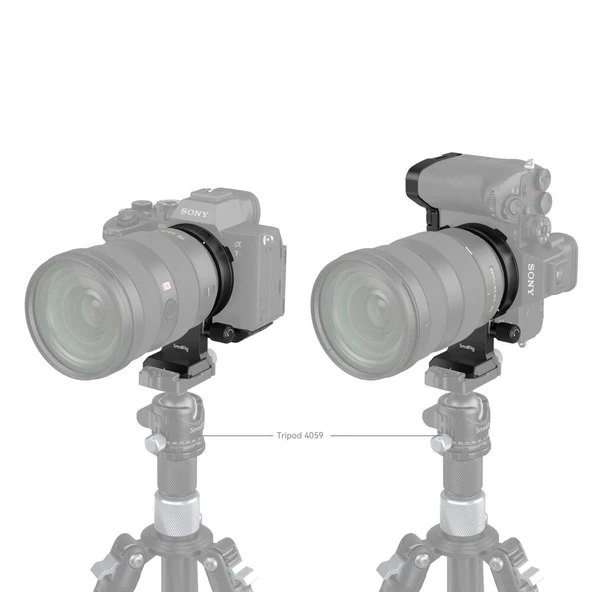 SmallRig 4148 Sony α7R V / α7 IV / α7S III / α7R IV  için  Dönebilen Yataydan Dikeye Montaj Plakası Kiti - Resim 5