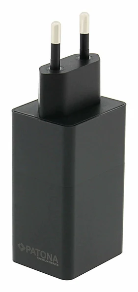 Patona 2640 GaN PD65W Adaptör 2xUSB-C 1xUSB-A PD3.0 QC3.0 - Resim 3