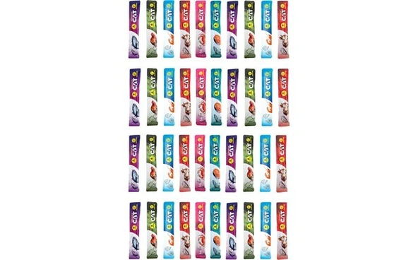 EuroGold Cat Karışık Sıvı Kedi Ödülü Creamy 40 adet x 15 gr ürün görseli