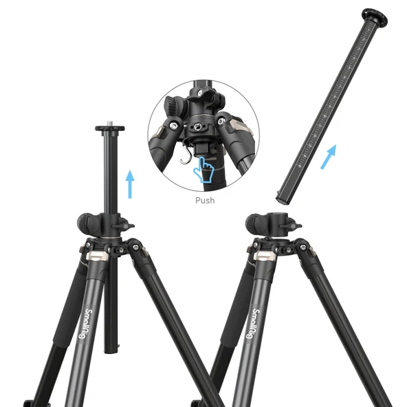 SmallRig 4288 CT200 Yanal Merkezli Sütun Tripod - 6